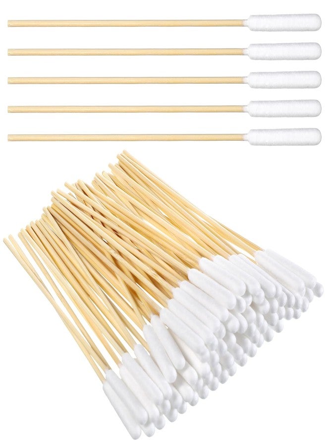 Alrhso Long Cotton Swab for Dogs Ears, 100 Pcs 6 Inch Long Large Professional Bamboo Handle Swab for Dog Ear Cleaning, Wound Care, Tear Stain Removal - Image 1